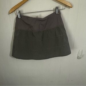 CRZ YOGA Gray Bubble Mini Skorts Casual